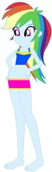 Size: 1021x3362 | Tagged: safe, artist:jawsandgumballfan24, artist:selenaede, derpibooru import, rainbow dash, equestria girls, base used, simple background, solo, white background