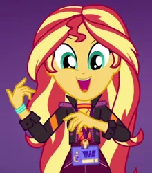 Size: 614x699 | Tagged: safe, derpibooru import, screencap, sunset shimmer, equestria girls, equestria girls series, how to backstage, spoiler:eqg series (season 2), cropped, cute, shimmerbetes, solo