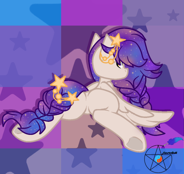 Size: 900x850 | Tagged: safe, artist:azurasquill, derpibooru import, oc, pegasus, pony, base used, butt, featureless crotch, female, mare, pentagram, plot