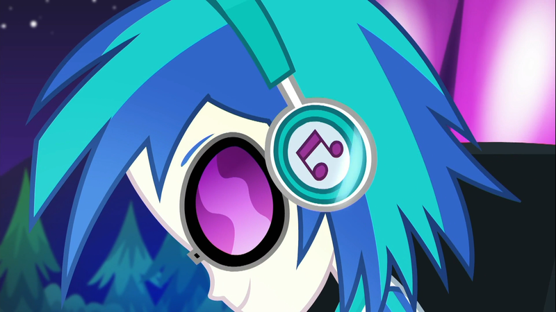 Size: 1922x1080 | Tagged: safe, derpibooru import, edit, edited screencap, screencap, vinyl scratch, equestria girls, equestria girls series, the last drop, spoiler:choose your own ending (season 2), spoiler:eqg series (season 2), close-up, cropped, female, headphones, solo, sunglasses, vinyl's glasses