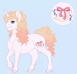 Size: 1280x1231 | Tagged: safe, artist:ganashiashaka, derpibooru import, oc, oc:claire cooper, pony, unicorn, female, mare, offspring, parent:pinkie pie, parent:prince blueblood, parents:bluepie, solo