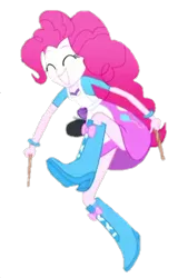 Size: 302x448 | Tagged: safe, derpibooru import, edit, edited screencap, screencap, pinkie pie, eqg summertime shorts, equestria girls, the art of friendship, actually legit eqg panty shot, background removed, simple background, solo, transparent background
