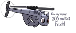 Size: 2424x1070 | Tagged: safe, artist:czu, derpibooru import, oc, original species, plane pony, pony, robot, arma, black hornet, drone, flying, helipony, mechanical pony, plane, uav