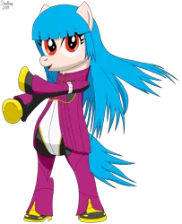 Size: 4700x5800 | Tagged: safe, artist:toonalexsora007, derpibooru import, ponified, earth pony, pony, bipedal, dead or alive, king of fighters, kula diamond, solo