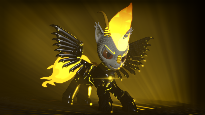 Size: 3840x2160 | Tagged: safe, artist:phoenixtm, derpibooru import, oc, oc:delta firedash, dracony, dragon, hybrid, pony, 3d, armor, dracony alicorn, god of fire, lens flare, looking at you, mane of fire, slit pupils, source filmmaker, tail of fire