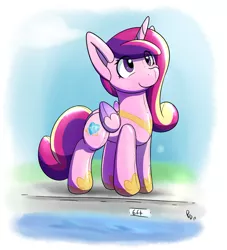 Size: 2867x3154 | Tagged: safe, artist:ponballoon, deleted from derpibooru, derpibooru import, princess cadance, alicorn, inflatable pony, pony, inflatable, inflatable toy, pool toy, shiny, swimming pool