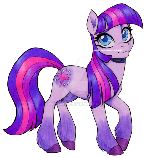 Size: 900x948 | Tagged: safe, artist:nadairead, derpibooru import, earth pony, pony, leak, spoiler:g5, deviantart watermark, earth pony twilight, female, g5, mare, obtrusive watermark, simple background, solo, traditional art, transparent background, twilight sparkle (g5), unshorn fetlocks, watermark