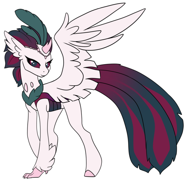 Size: 1920x1864 | Tagged: artist:kxttponies, changeling hybrid, derpibooru import, female, hippogriff hybrid, hybrid, interspecies offspring, oc, offspring, parent:queen novo, parent:thorax, safe, simple background, solo, transparent background, unofficial characters only