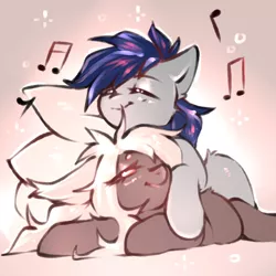 Size: 1000x1000 | Tagged: safe, artist:dogihotdogi, derpibooru import, oc, oc:sugar boy, pony, cute, music notes