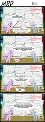 Size: 800x2153 | Tagged: safe, artist:umneem, derpibooru import, diamond tiara, dinky hooves, silver spoon, earth pony, pony, comic:my rational pony, :o, comic, confused, dialogue, eye contact, fancy mathematics, female, filly, frown, glare, graph, grin, gritted teeth, hoof hold, looking at each other, math, open mouth, peeking, pointer, pointing, raised eyebrow, smiling, speech bubble, stock market, text, when you see it