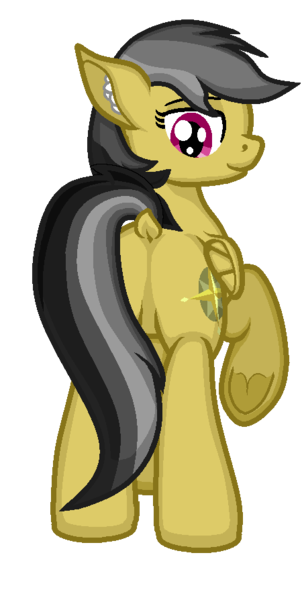 Size: 450x894 | Tagged: safe, artist:zeka10000, derpibooru import, daring do, pony, butt, dock, ear fluff, featureless crotch, full body, looking back, plot, simple background, smiling, solo, standing, transparent background