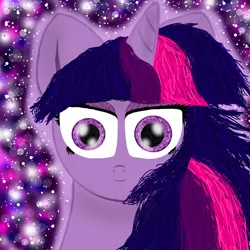 Size: 1500x1500 | Tagged: safe, artist:katya, derpibooru import, twilight sparkle, pony, looking at you, solo, stare, staring into your soul