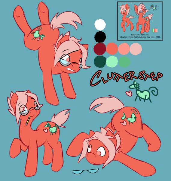 Size: 1516x1600 | Tagged: safe, artist:halcy0n, derpibooru import, earth pony, pony, androgynous, glasses, my little pony