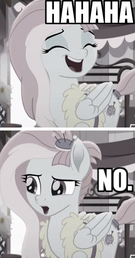 Size: 273x522 | Tagged: safe, derpibooru import, edit, edited screencap, editor:anonycat, screencap, kerfuffle, pegasus, pony, rainbow roadtrip, caption, cropped, image macro, impact font, meme, solo, text