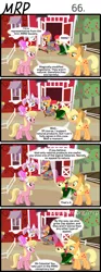 Size: 800x2153 | Tagged: safe, artist:umneem, derpibooru import, apple bloom, applejack, lily, lily valley, scootaloo, sweetie belle, earth pony, pegasus, pony, unicorn, comic:my rational pony, apple, apple tree, barn, clothes, comic, cosplay, costume, cutie mark crusaders, female, food, gordon freeman, half-life, kaenbyou rin, mare, sailor moon, sweet apple acres, touhou, tree