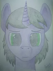 Size: 3840x5120 | Tagged: safe, artist:lagmanor, derpibooru import, oc, oc:lagmanor amell, unofficial characters only, pony, unicorn, hand drawing, looking at you, male, pencil drawing, solo, stallion, traditional art