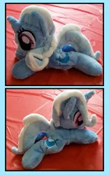 Size: 942x1512 | Tagged: safe, artist:fishiewishes, derpibooru import, trixie, pony, unicorn, photo, plushie, solo