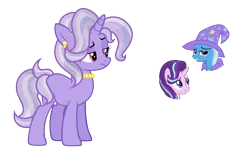 Size: 1024x631 | Tagged: safe, artist:sapphiretwinkle, derpibooru import, starlight glimmer, trixie, pony, female, lesbian, magical lesbian spawn, offspring, parent:starlight glimmer, parent:trixie, parents:startrix, shipping, startrix