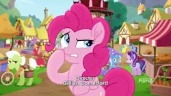 Size: 1920x1080 | Tagged: safe, derpibooru import, screencap, big mcintosh, carrot cake, cup cake, granny smith, lemon hearts, minuette, party favor, pinkie pie, pound cake, pumpkin cake, starlight glimmer, trixie, pony, rainbow roadtrip