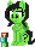 Size: 116x156 | Tagged: safe, artist:enragement filly, derpibooru import, oc, oc:anonfilly, pegasus, pony, blocks, female, filly, pixel art