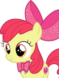 Size: 4528x6008 | Tagged: safe, artist:disneymarvel96, derpibooru import, edit, vector edit, apple bloom, pony, bow, bowtie, bowties are cool, bust, hair bow, portrait, vector