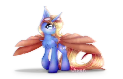 Size: 3400x2200 | Tagged: safe, artist:divan666, derpibooru import, oc, oc:skydreams, unofficial characters only, pony, unicorn, artificial wings, augmented, aviator goggles, chest fluff, commission, female, goggles, mare, mechanical wing, wings, ych result