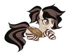 Size: 1279x955 | Tagged: safe, artist:magicdarkart, derpibooru import, oc, bat pony, pony, clothes, deviantart watermark, female, mare, obtrusive watermark, prone, simple background, socks, solo, striped socks, transparent background, watermark