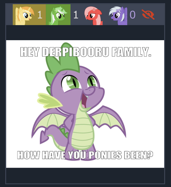 Size: 750x819 | Tagged: safe, derpibooru import, edit, editor:undeadponysoldier, spike, oc, oc:comment, oc:downvote, oc:favourite, oc:upvote, ponified, dragon, pony, derpibooru, breaking the fourth wall, derpibooru family, derpibooru ponified, hands behind back, i see what you did there, looking up, male, meta, open mouth, simple background, solo, spread wings, text, white background, winged spike, wings
