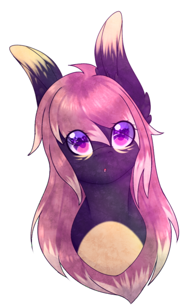 Size: 595x947 | Tagged: safe, artist:fae-core, derpibooru import, oc, oc:lavender raze, unofficial characters only, pony, bust, simple background, solo, transparent background