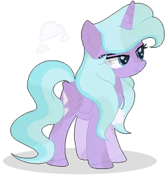 Size: 383x399 | Tagged: safe, artist:raflesplatt, derpibooru import, oc, oc:cloud, alicorn, pony, base used, female, mare, simple background, solo, transparent background