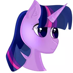 Size: 3000x3000 | Tagged: safe, artist:rain wing, derpibooru import, twilight sparkle, pony, bust, cute, portrait, simple background, solo, white background