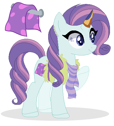 Size: 369x409 | Tagged: safe, artist:raflesplatt, derpibooru import, oc, oc:cotton fluff, unofficial characters only, pony, unicorn, base used, clothes, female, magical lesbian spawn, mare, offspring, parent:kerfuffle, parent:rarity, parents:rarifuffle, scarf, simple background, solo, transparent background