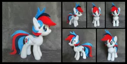 Size: 4855x2463 | Tagged: safe, artist:fireflytwinkletoes, derpibooru import, oc, oc:retro city, pegasus, pony, female, irl, mare, photo, plushie, solo