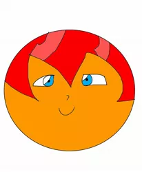 Size: 1536x1866 | Tagged: safe, artist:jonwii, derpibooru import, sunburst, equestria girls, ball, equestria girls-ified, inanimate tf, male, morph ball, simple background, smiling, solo, sunball, transformation, white background