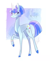 Size: 1524x1836 | Tagged: safe, artist:iheyyasyfox, derpibooru import, oc, oc:water art, pony, unicorn, female, mare, solo