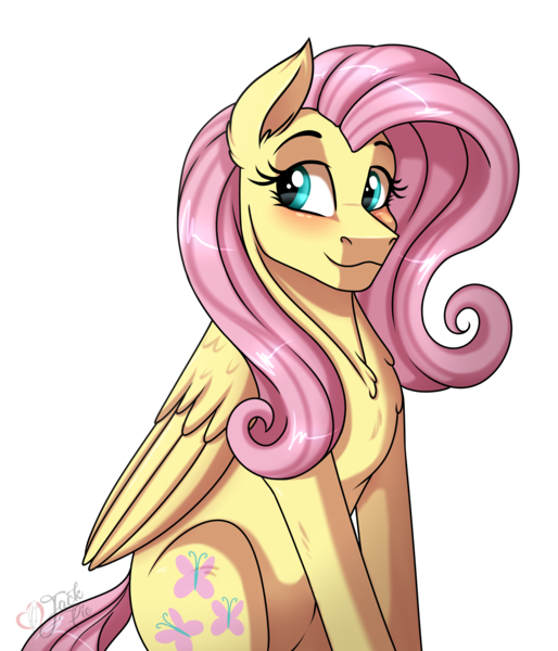 Size: 3000x3500 | Tagged: safe, artist:jack-pie, derpibooru import, fluttershy, pegasus, pony, collaboration, cute, female, high res, mare, shyabetes, simple background, smiling, solo, transparent background