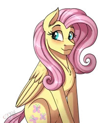 Size: 3000x3500 | Tagged: safe, artist:jack-pie, derpibooru import, fluttershy, pegasus, pony, collaboration, cute, female, high res, mare, shyabetes, simple background, smiling, solo, transparent background