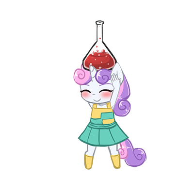 Size: 400x400 | Tagged: safe, artist:lumineko, derpibooru import, sweetie belle, anthro, unguligrade anthro, unicorn, armpits, clothes, cute, diasweetes, doki doki panic, dress, eyes closed, female, image, pleated skirt, png, simple background, skirt, socks, super mario bros., super mario bros. 2, transparent background