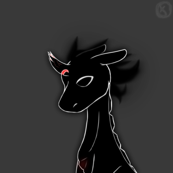 Size: 2688x2688 | Tagged: artist:moonaknight13, broken horn, derpibooru import, horn, oc, original species, semi-grimdark, shadorins, solo, undead