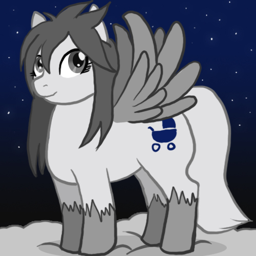 Size: 500x500 | Tagged: safe, artist:~mana_the_vixen, derpibooru import, oc, oc:saph, ponified, pegasus, pony, female, ponysona, snow