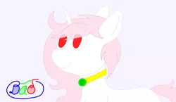 Size: 1222x710 | Tagged: safe, artist:dao, derpibooru import, oc, oc:snowiine blurose, pony, unicorn, dao, jewelry, lineless, necklace, solo