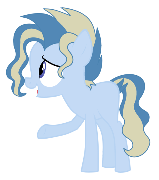 Size: 1521x1725 | Tagged: safe, artist:celestial-rue0w0, artist:flutterbases, derpibooru import, oc, oc:dirt arrow, unofficial characters only, earth pony, pony, icey-verse, base used, blank flank, colt, commission, male, offspring, open mouth, parent:petunia paleo, parent:skeedaddle, parents:skeedadleo, raised hoof, simple background, solo, transparent background