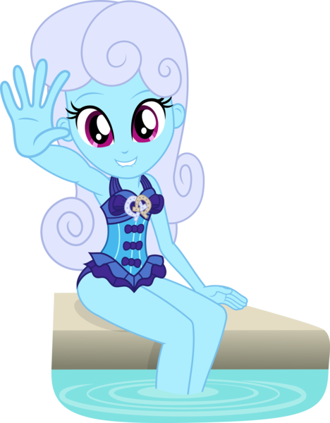 Size: 4105x5258 | Tagged: safe, artist:punzil504, derpibooru import, linky, shoeshine, equestria girls, equestria girls series, i'm on a yacht, spoiler:eqg series (season 2), absurd resolution, clothes, equestria girls-ified, female, lip bite, simple background, skirt, smiling, solo, swimming pool, swimsuit, transparent background, vector, water