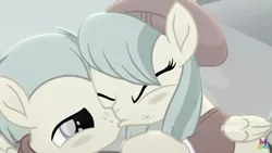 Size: 1500x844 | Tagged: safe, derpibooru import, edit, edited screencap, screencap, barley barrel, pickle barrel, pegasus, pony, rainbow roadtrip, aggressive, barrel twins, barrelcest, beanie, bedroom eyes, blushing, bonding, bonding time, brother, brother and sister, clothes, cloud, colt, discovery family logo, eyes closed, family, female, filly, foal, freckles, grabbing, hat, hoodie, incest, kiss edit, kissing, logo, love, male, nostrils, shipping, shirt, sibling bonding, sibling love, sibling rivalry, siblings, sister, sky, straight, sweater, text, twincest, twins, wall of tags, wings