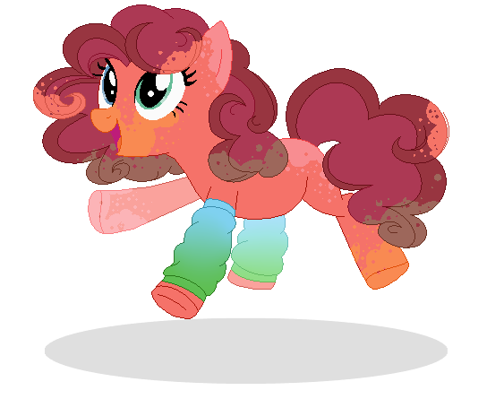 Size: 544x445 | Tagged: safe, artist:raflesplatt, derpibooru import, oc, oc:popcorn chicken, earth pony, pony, base used, female, mare, offspring, parent:cheese sandwich, parent:pinkie pie, parents:cheesepie, simple background, solo, transparent background