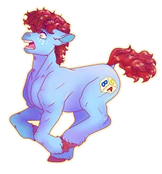 Size: 700x750 | Tagged: safe, artist:guidomista, artist:miiistaaa, artist:nijimillions, derpibooru import, oc, oc:alphabet, earth pony, pony, 2019, artfight, curls, curly, curly hair, curly mane, curly tail, fear, floppy ears, freckles, galloping, hooves, male, open mouth, outline, realistic anatomy, realistic horse legs, running, screaming, shading, simple background, solo, stallion, transparent background