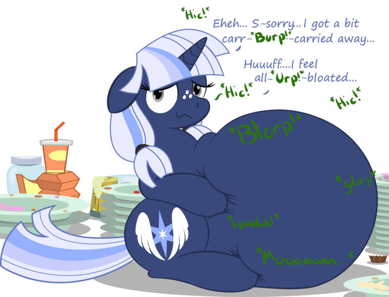 Size: 4628x3536 | Tagged: safe, artist:steampunk-brony, artist:zeldafan777, derpibooru import, edit, part of a set, oc, oc:silverlay, unofficial characters only, unicorn, series:bloated silvie collection, absurd resolution, adorafatty, belly, big belly, bloated, burp, chubby, cute, eating, fat, female, floppy ears, hiccups, huge belly, impossibly large belly, jar, junk food, large belly, mare, morbidly obese, obese, ocbetes, overeating, overweight, plate, silvabetes, silverlard, simple background, sitting, soda, squishy, squishy belly, stomach noise, stuffed, stuffed belly, text, that pony sure does love cakes, that pony sure does love eating, transparent background, weight gain