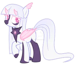 Size: 1600x1341 | Tagged: safe, artist:magicdarkart, derpibooru import, oc, bat pony, pony, base used, deviantart watermark, female, horns, mare, obtrusive watermark, simple background, solo, transparent background, watermark