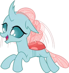 Size: 4697x5000 | Tagged: absurd resolution, artist:dashiesparkle, changedling, changeling, cute, derpibooru import, diaocelles, female, flying, ocellus, open mouth, safe, simple background, solo, .svg available, transparent background, uprooted, vector