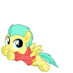 Size: 3600x3600 | Tagged: safe, artist:cheezedoodle96, derpibooru import, pickle barrel, pegasus, pony, rainbow roadtrip, .svg available, clothes, colt, flying, freckles, happy, hoodie, juxtaposition bait, looking at each other, male, simple background, smiling, solo, svg, transparent background, underhoof, vector